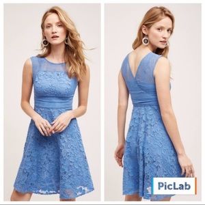 Anthropologie Moulinette Soeurs Light Blue Dress